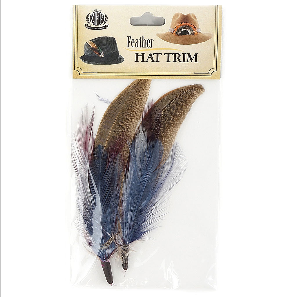 Pheasant-Hackle Feather Hat Trims