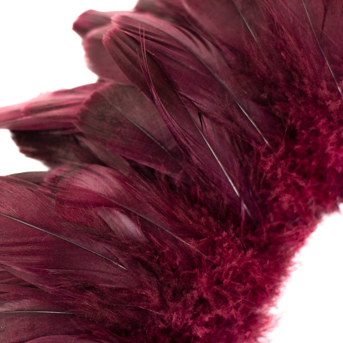Goose Nagorie Dyed Feathers -Burgundy