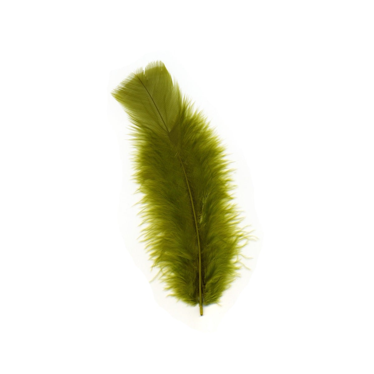 Loose Turkey Flats Dyed Feathers-Olive