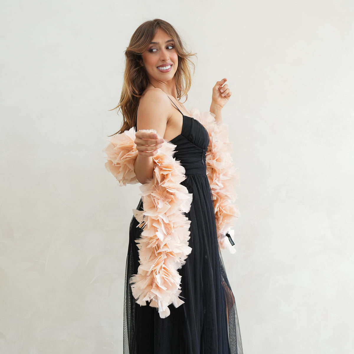 Turkey Feather Boa 6-8" - Champagne