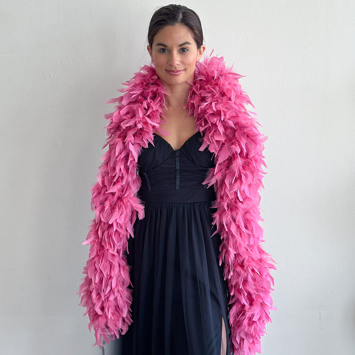Chandelle Feather Boa - Heavyweight - Raspberry Sorbet