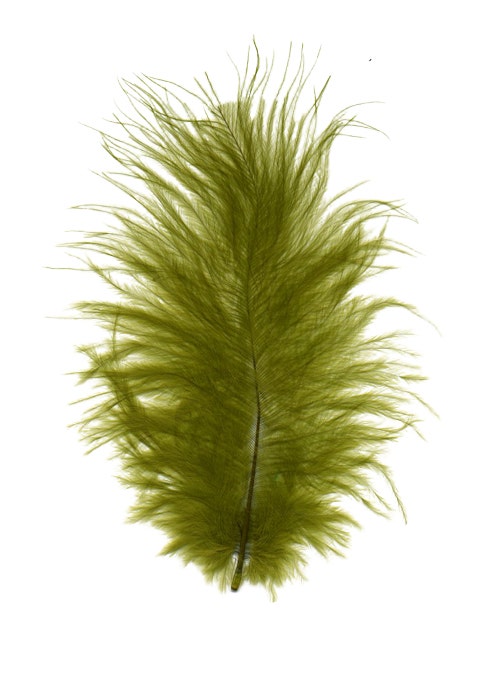 Turkey Marabou Dyed - Olive