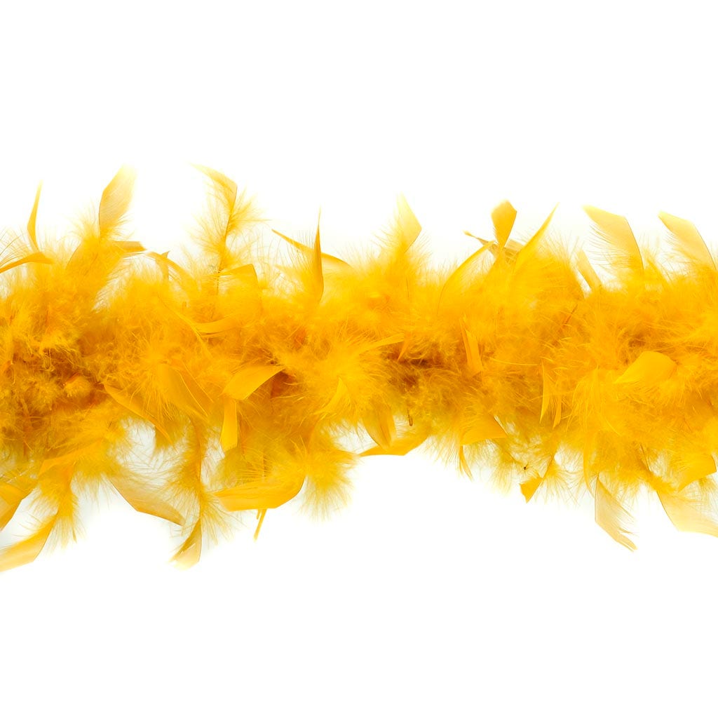 Chandelle Feather Boa - Lightweight - Marigold
