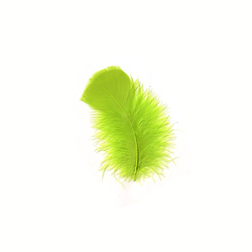 TURKEY PLUMAGE MIX DYED - FLOURESCENT CHARTREUSE