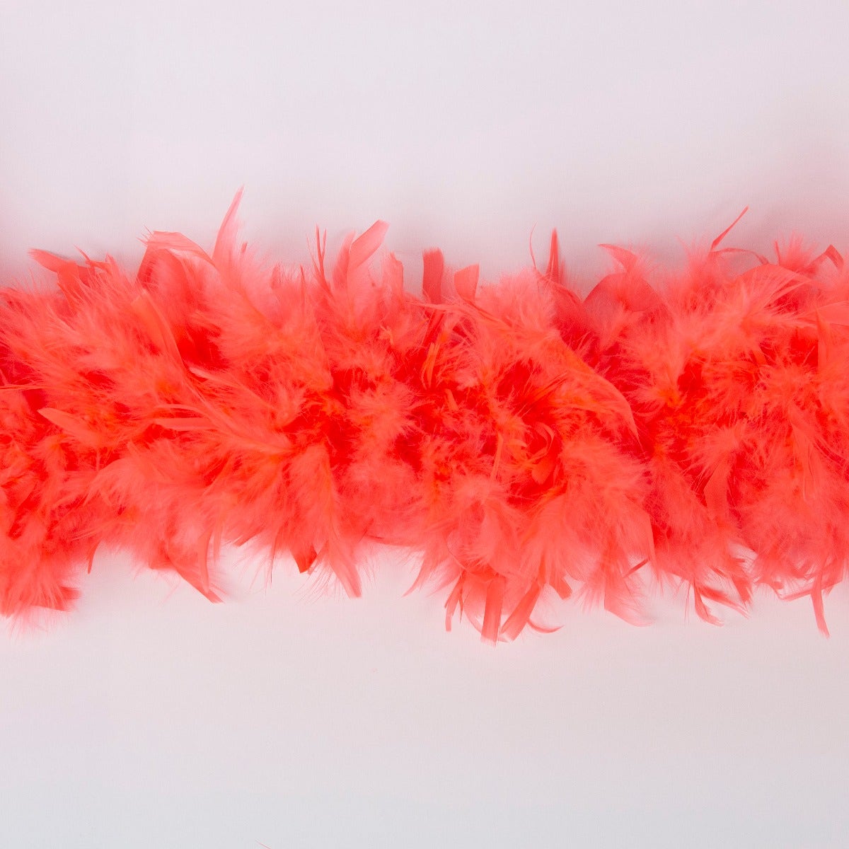 Chandelle Feather Boa - Heavyweight - Hot Orange