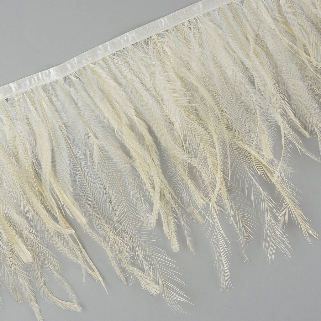 Emu Feather Fringe 1yd Ivory
