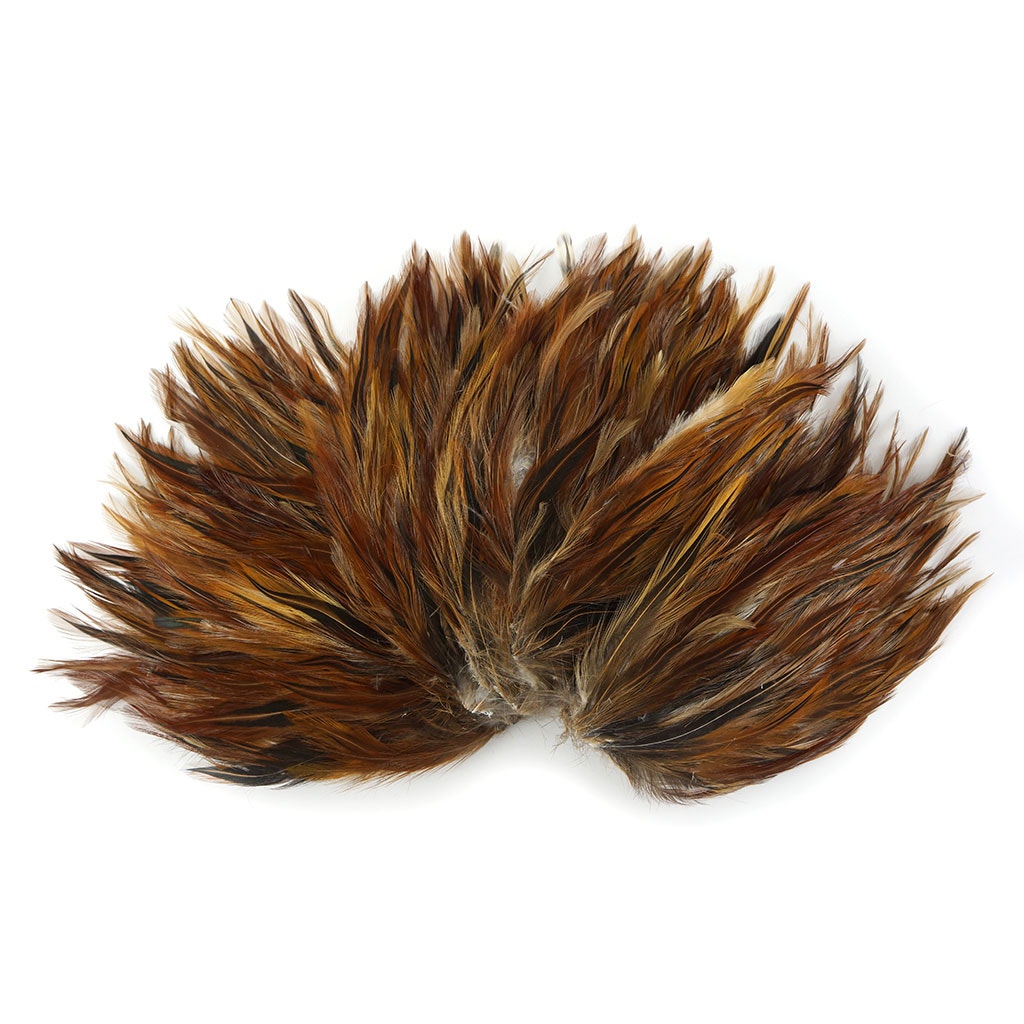 Furnace Hackle Feather Pads - Natural
