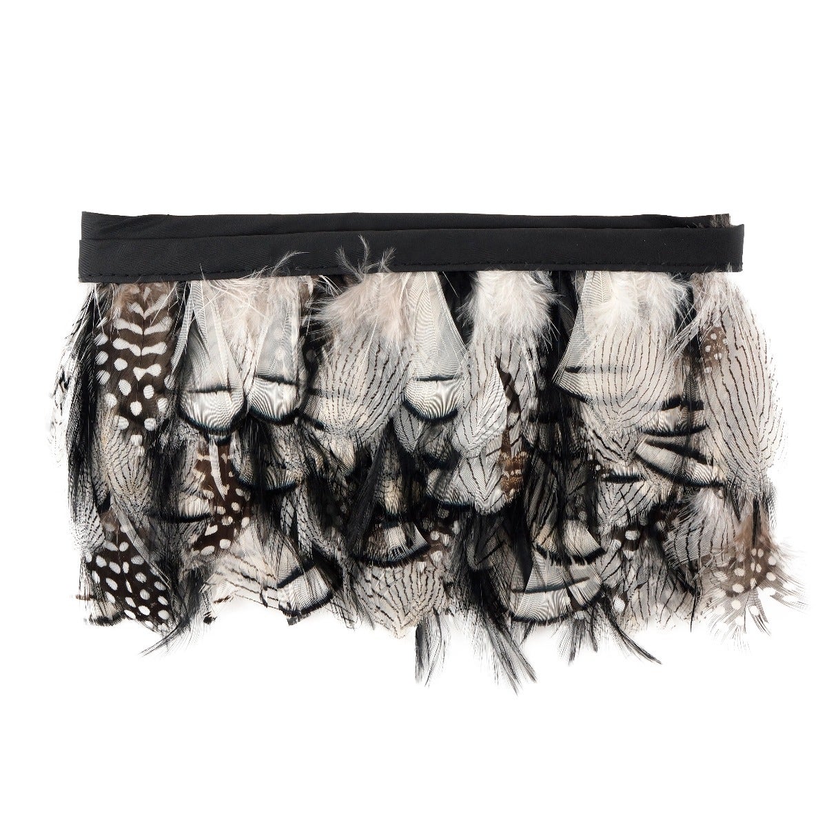 Assorted Feather Fringe - Natural - 2.5"
