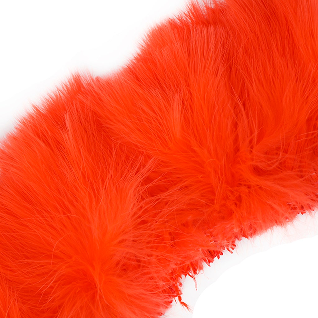 Turkey Marabou 1YD - Hot Orange