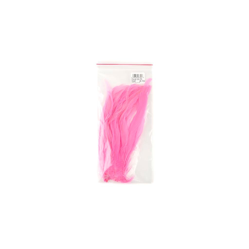 Rooster Coque Tails White-Dyed - Pink Orient