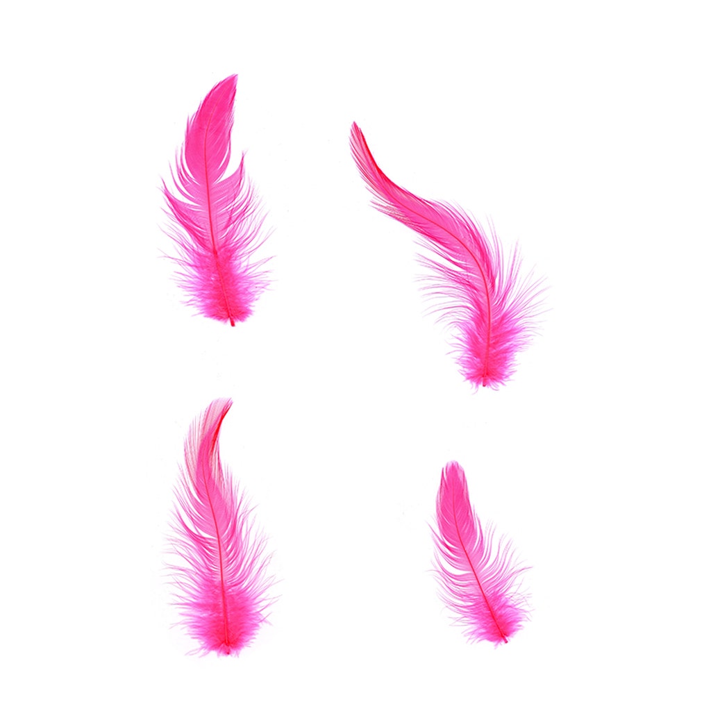 Rooster Hackle-White-Dyed - Pink Orient