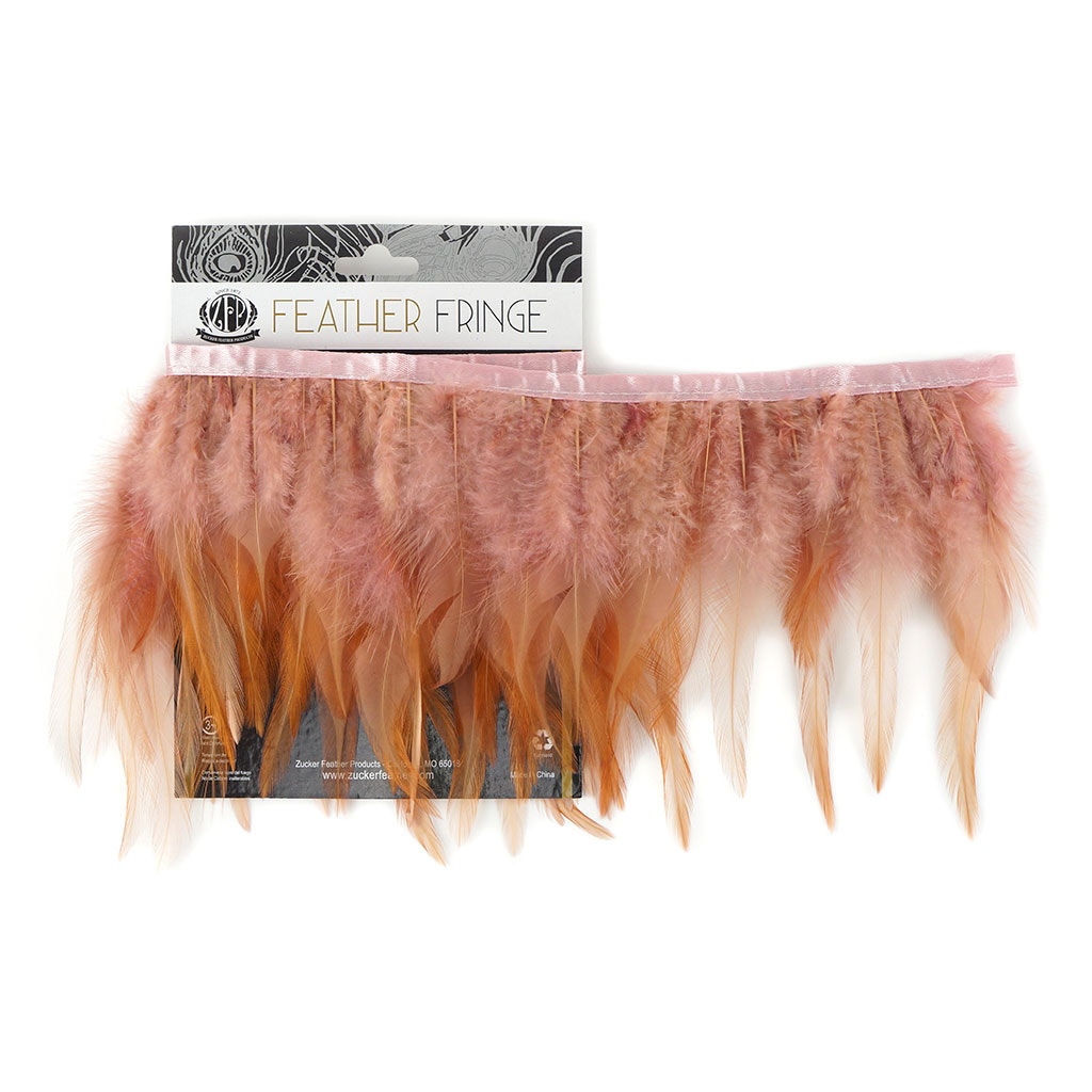 Saddle Fringe Dyed Rose