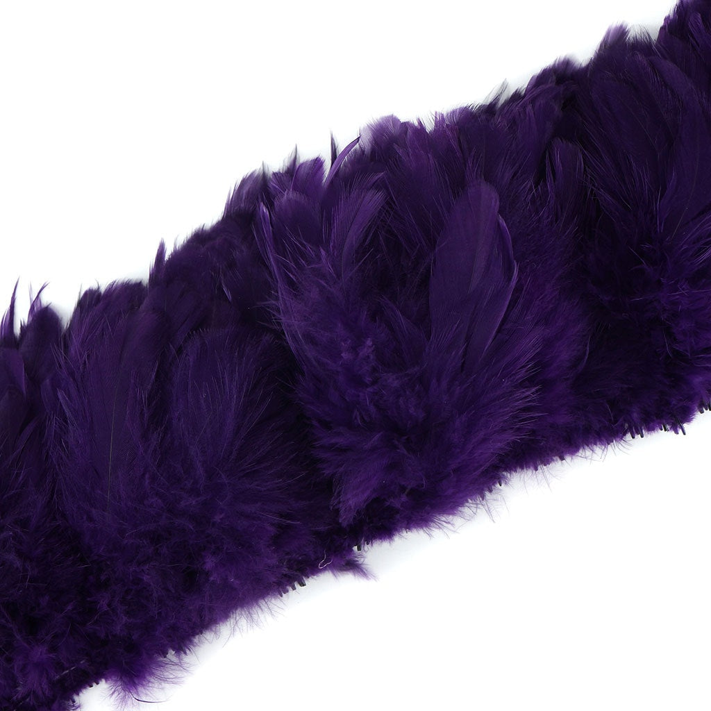 Rooster Schlappen-White-Dyed - Purple