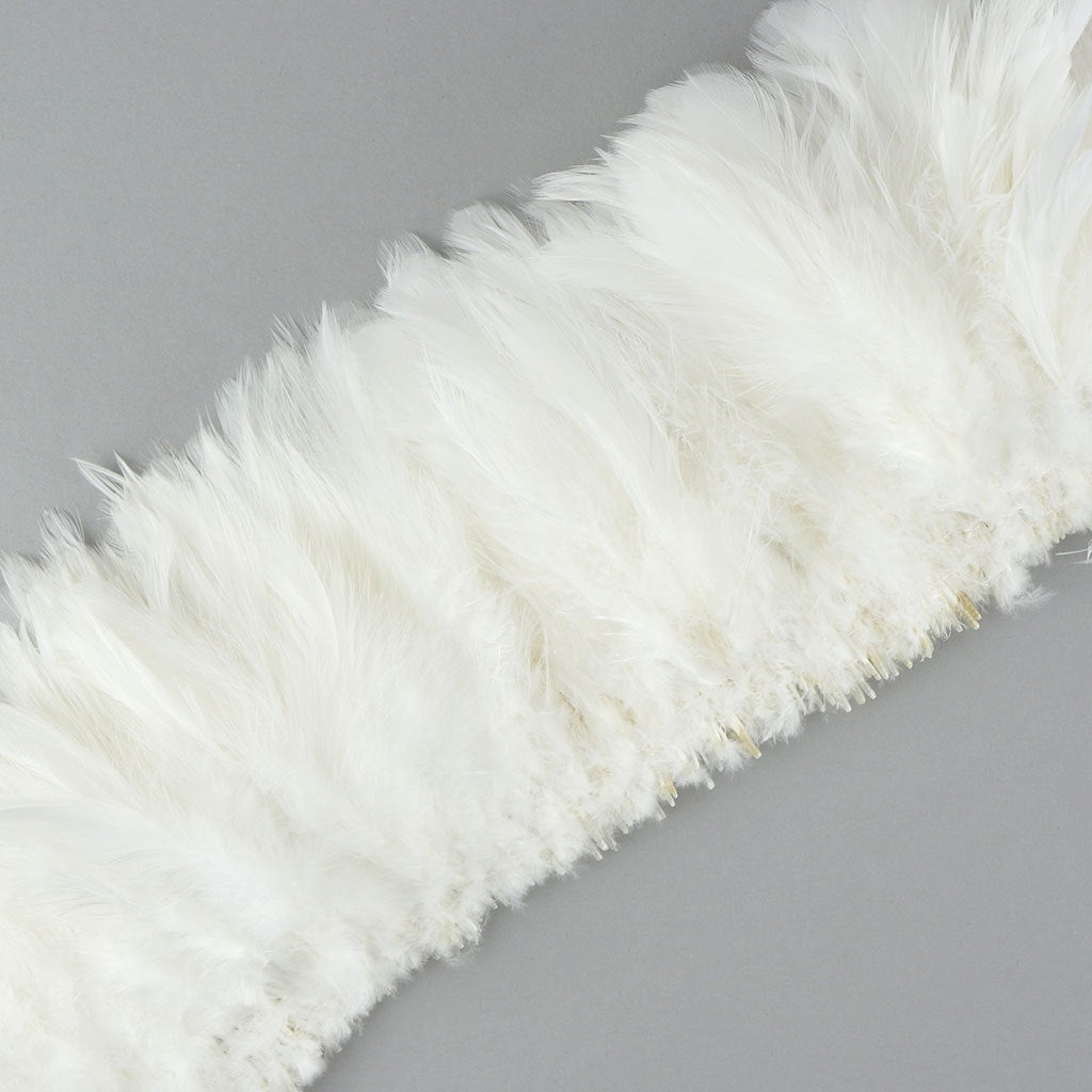 Rooster Schlappen-White-Dyed - White