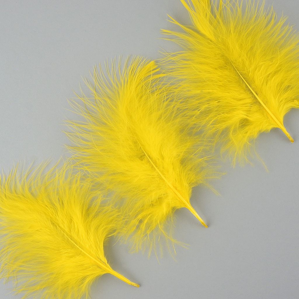 Turkey Marabou Dyed - Yellow