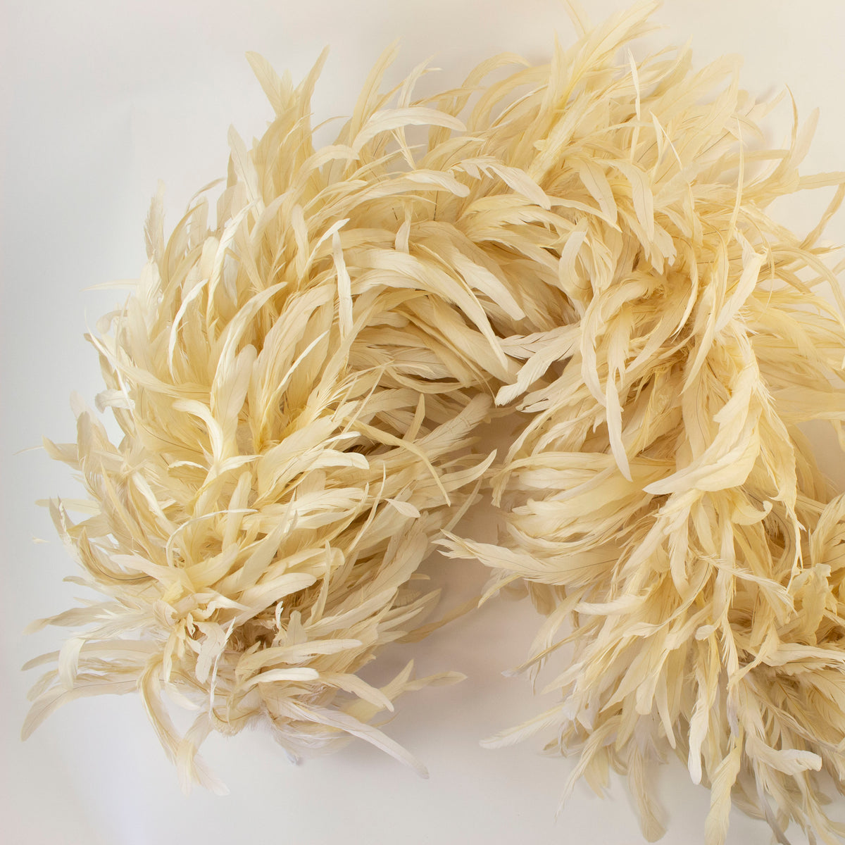 Deluxe Rooster Coque Feather Boa - Beige