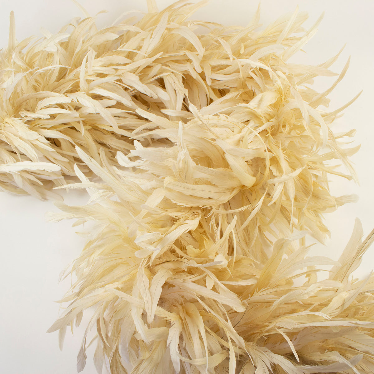 Deluxe Rooster Coque Feather Boa - Beige