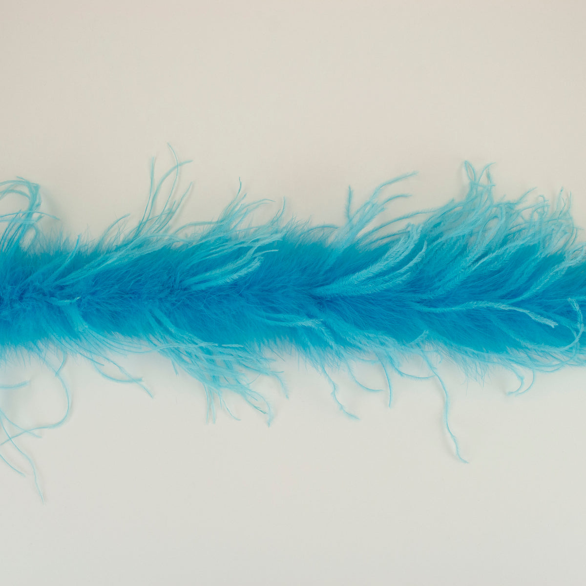 One Ply Ostrich Feather Boa - Light Turquoise