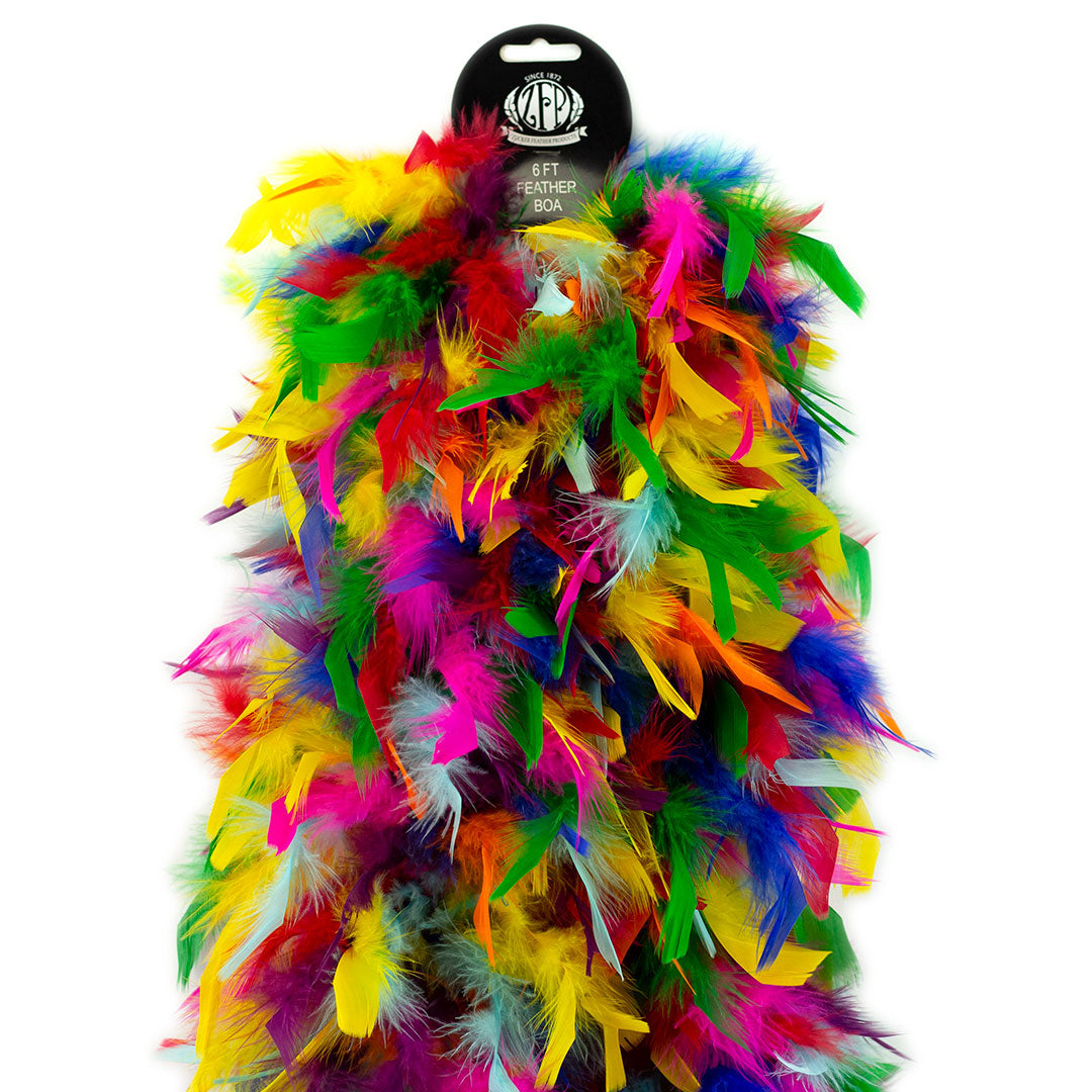 Chandelle Boa - Heavy Weight  - Multi Color - Rainbow Bright