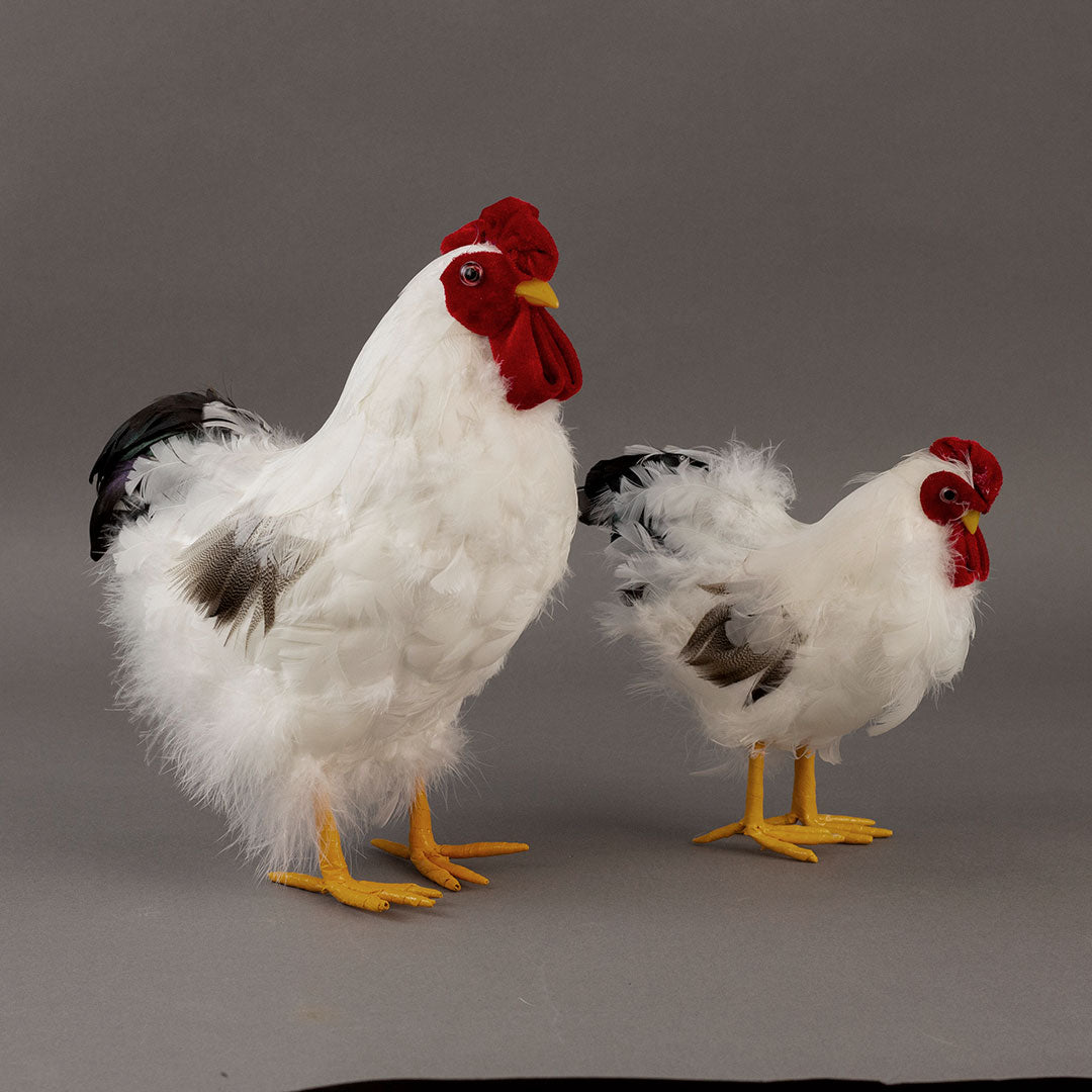 White and Black Hen Farmhouse Decor