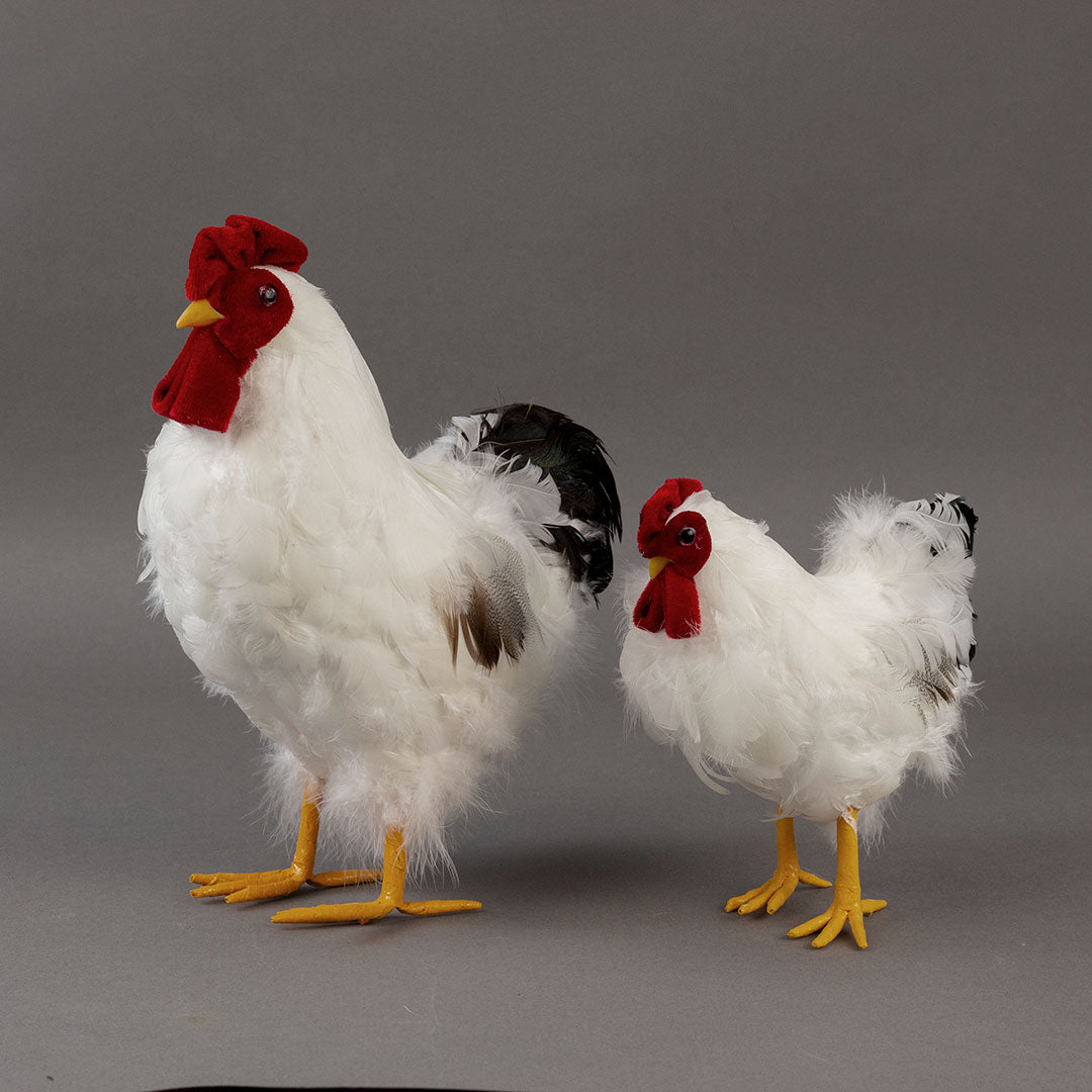 White and Black Hen Farmhouse Decor