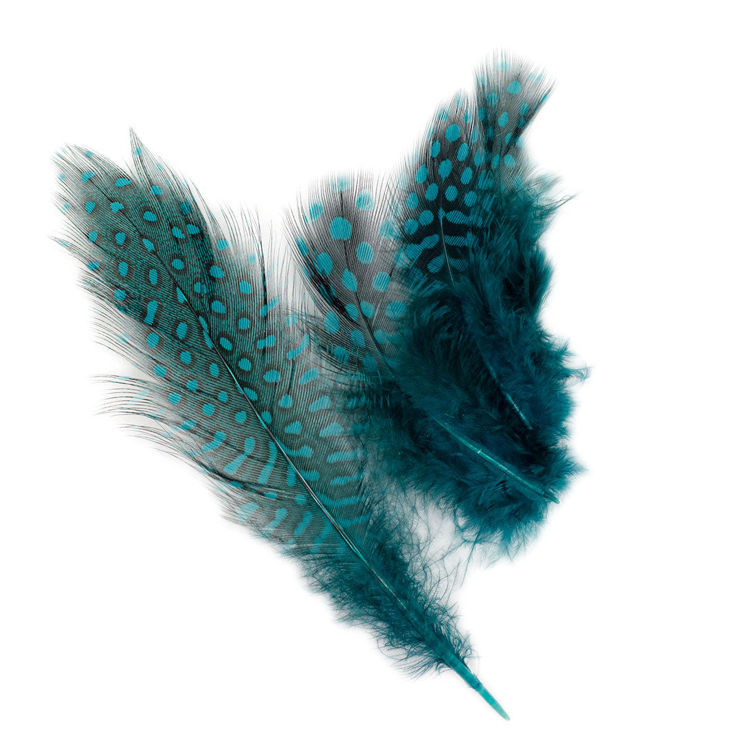 Ostrich/Goose Feather Kit Assorted 2-9 inch --Teal