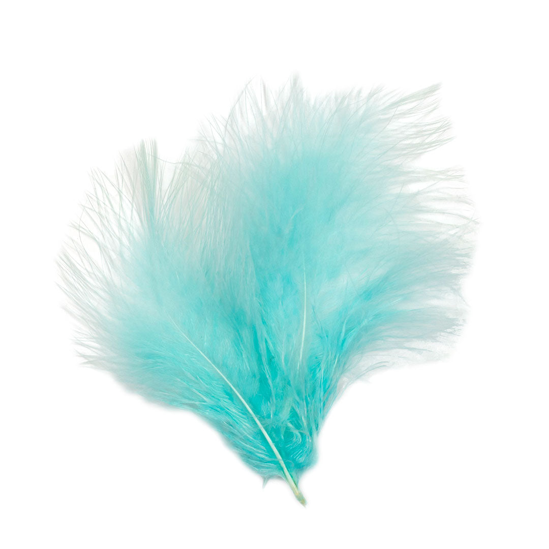 Ostrich/Goose Feather Kit Assorted 2-9 inch --Teal