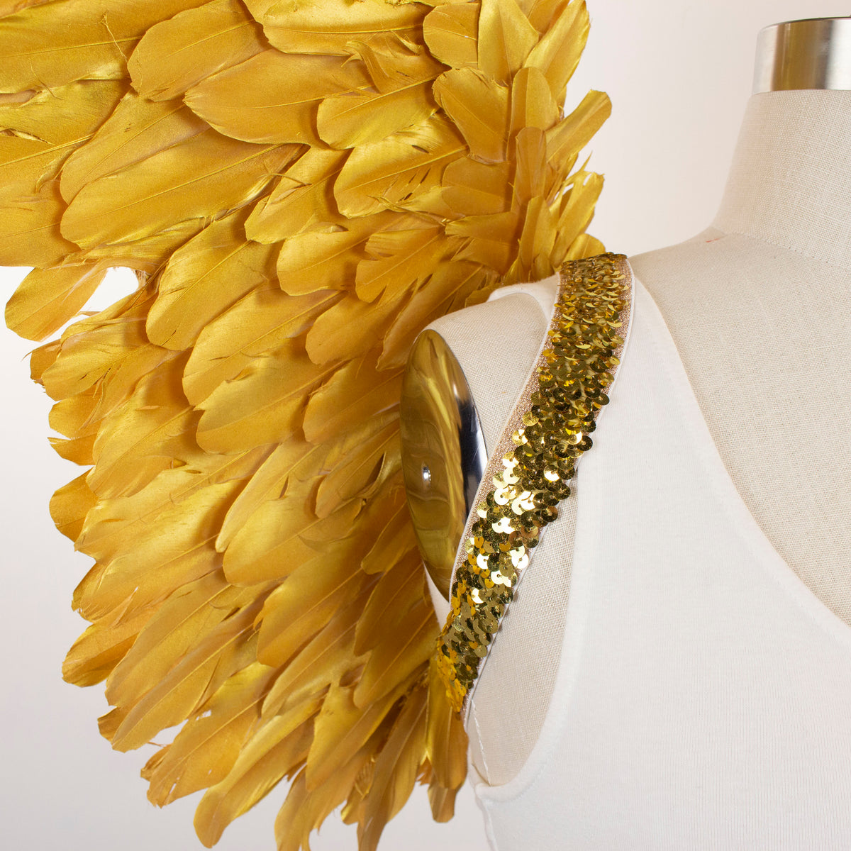 Giant Metallic Gold Wings