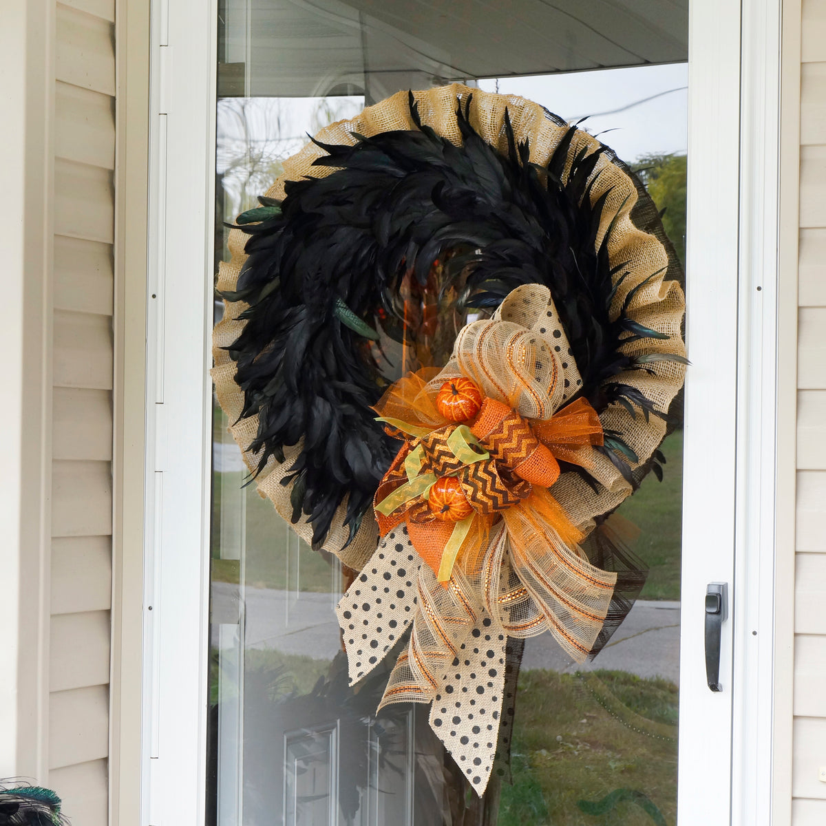 Black Feather Wreath
