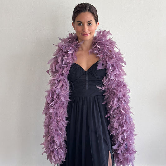 Chandelle Feather Boa - Heavyweight  - Amethyst
