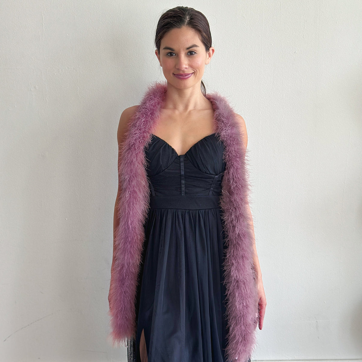 Full Marabou Feather Boa - Amethyst