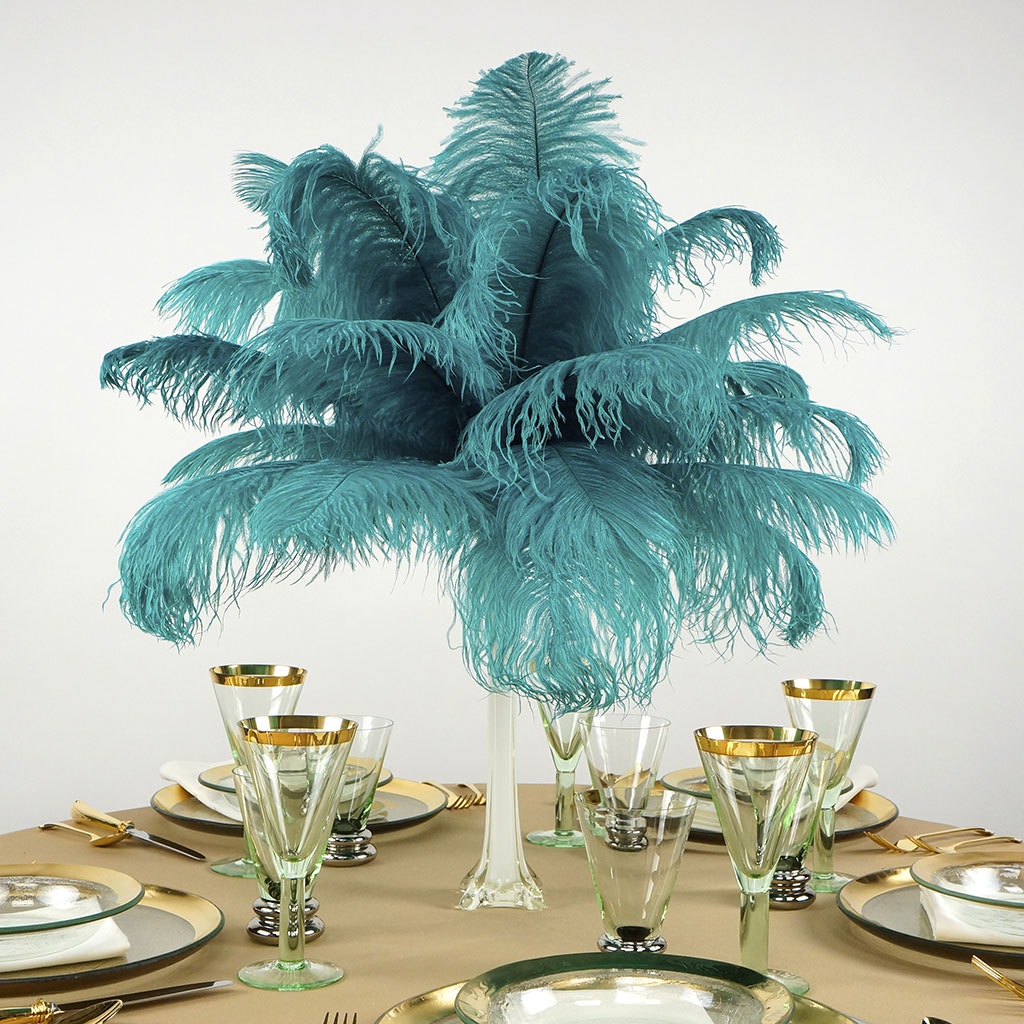 Ostrich Feathers 13-16" Drabs - Dark Aqua