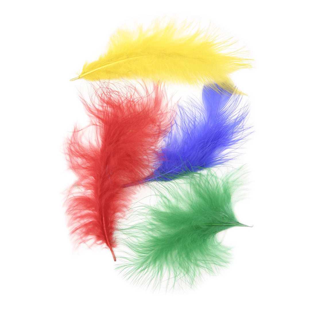 Turkey Marabou Mix Dyed - Vibrant Mix