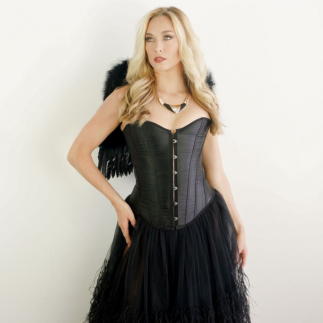 Small Angel Costume Wings-Black
