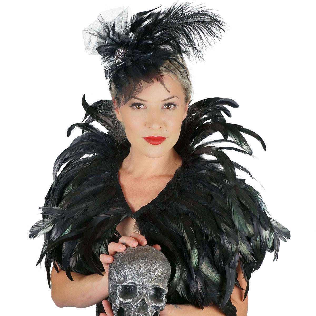 Black Feather Cape