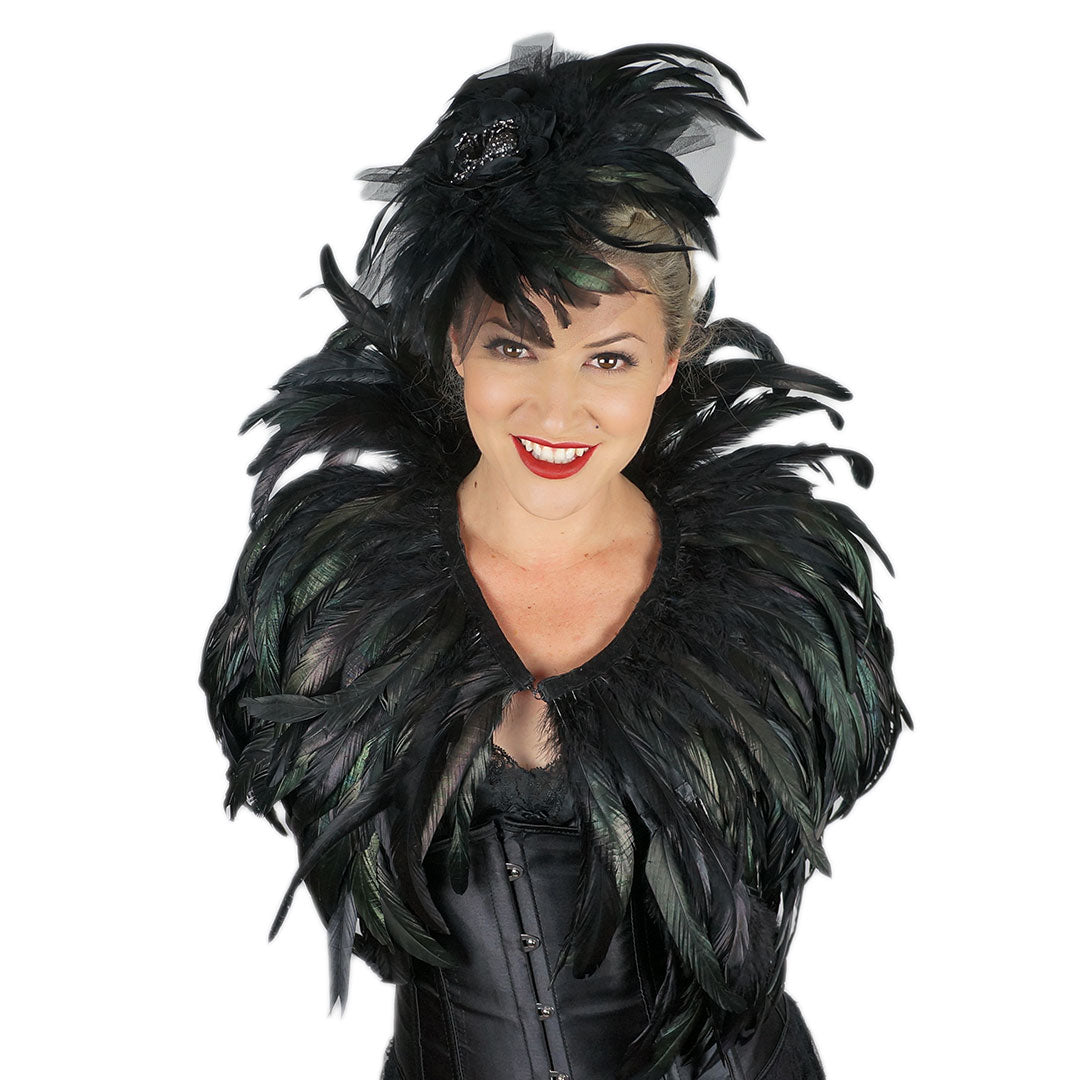 Black Feather Cape