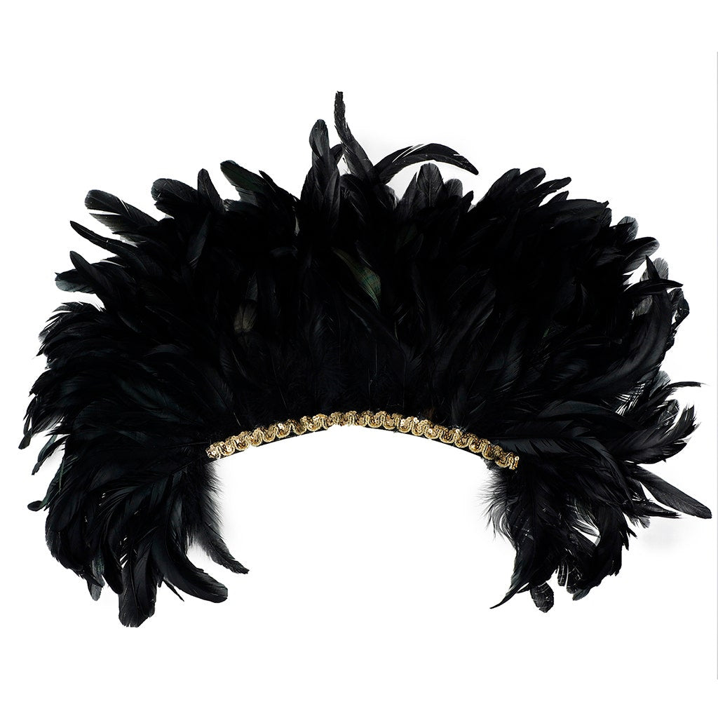 Black Spirit Feather Headdress