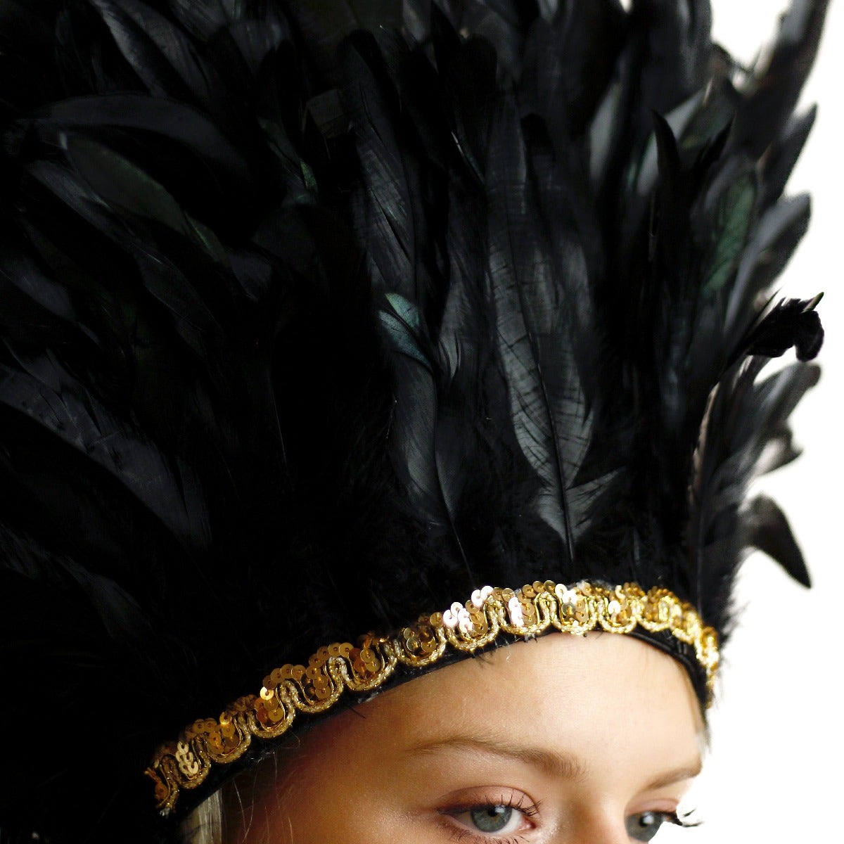 Black Spirit Feather Headdress