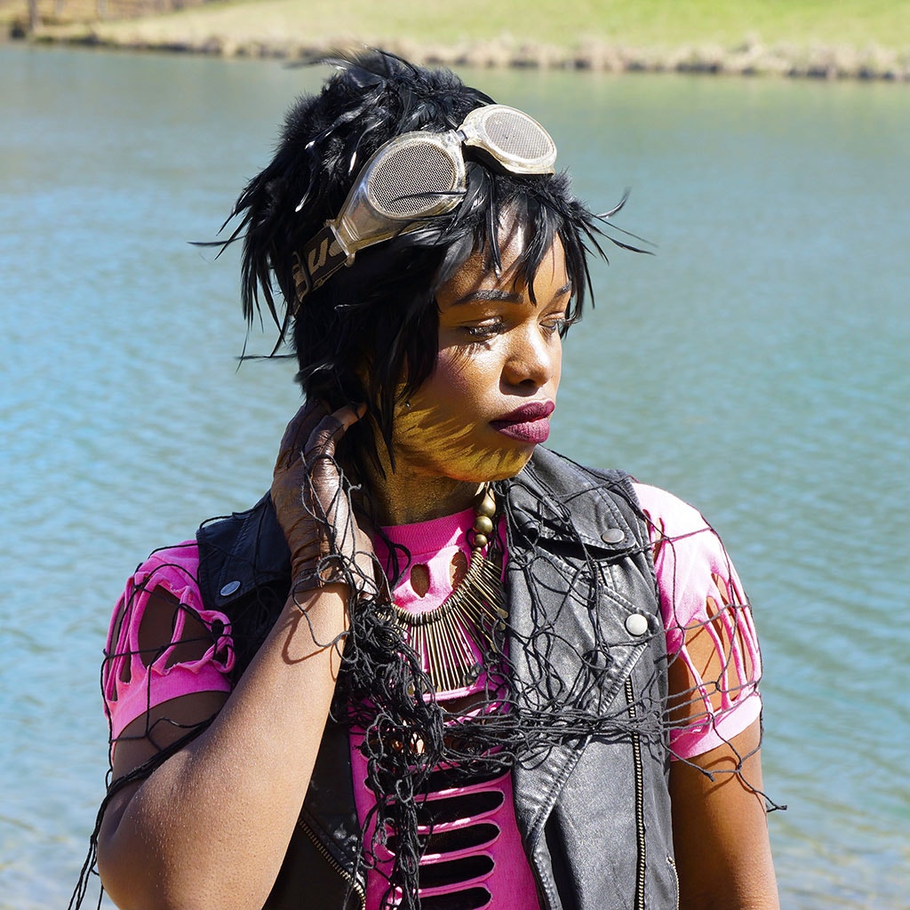 Hackle Feather Wig-Solid - Black