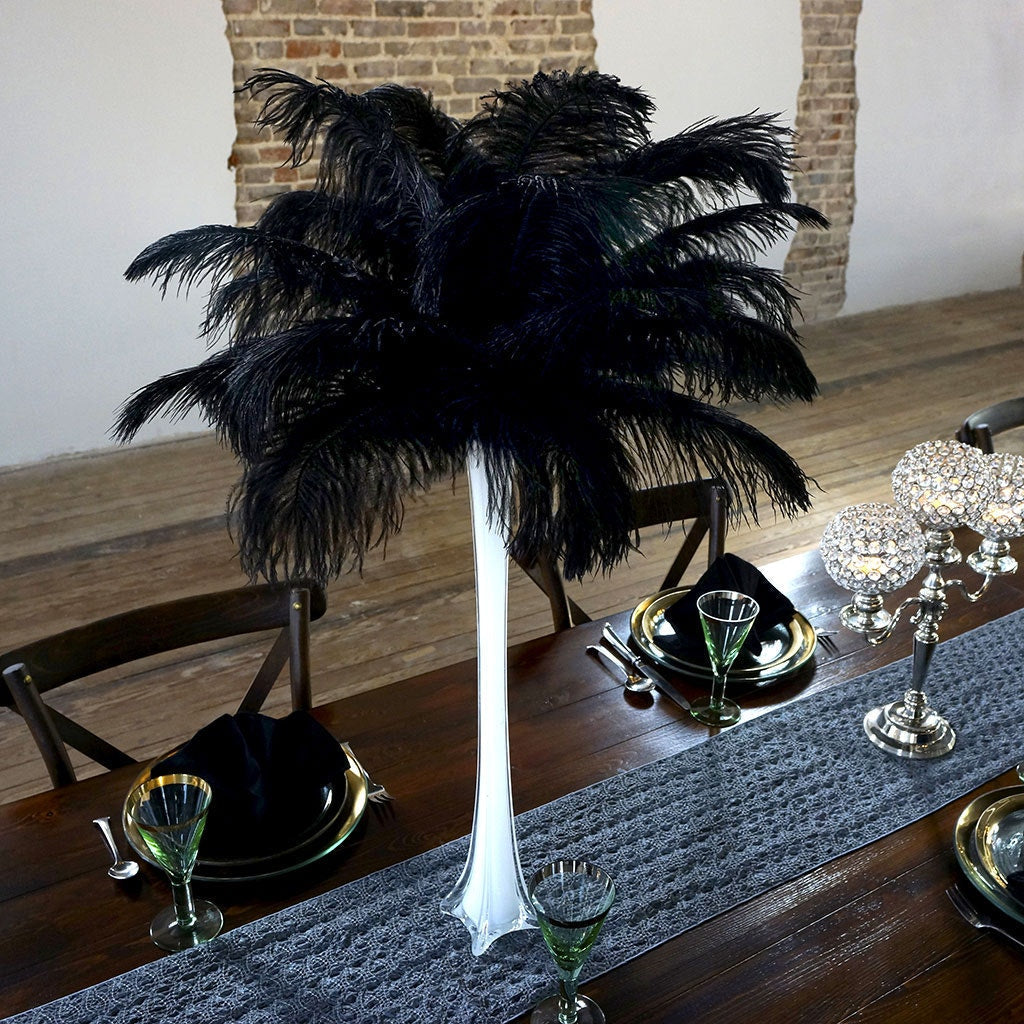 Ostrich Feathers 13-16" Drabs - Black
