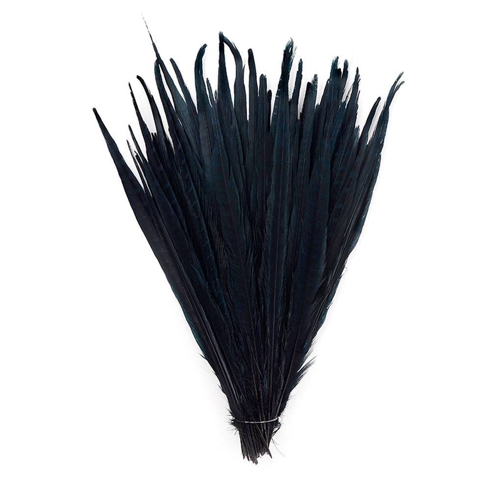 Bulk Assorted Pheasant Tails Dyed - Black