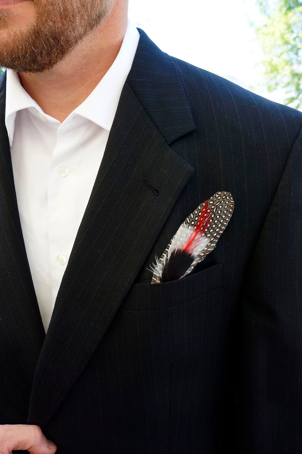 Guinea Rooster Turkey Feather Hat Trims - Black - Red - White - Natural