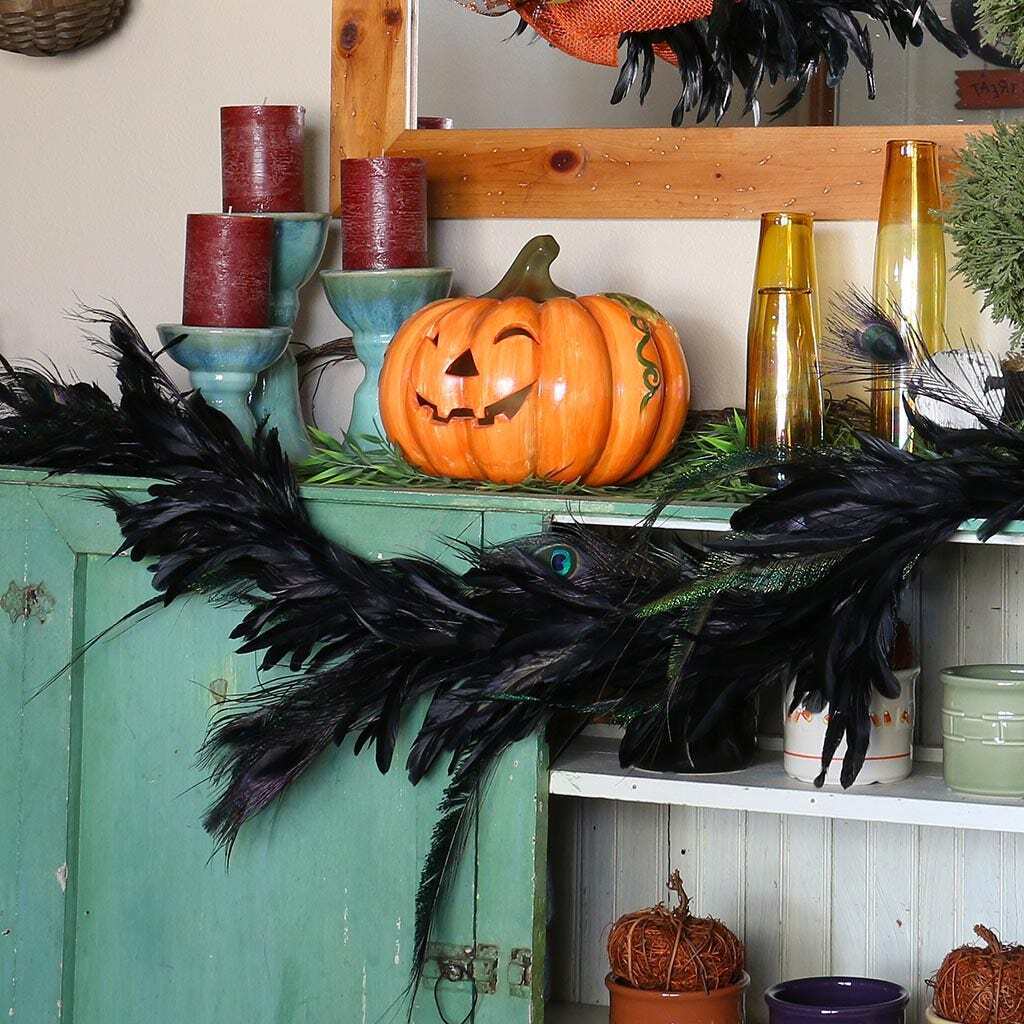 Black Feather Garland