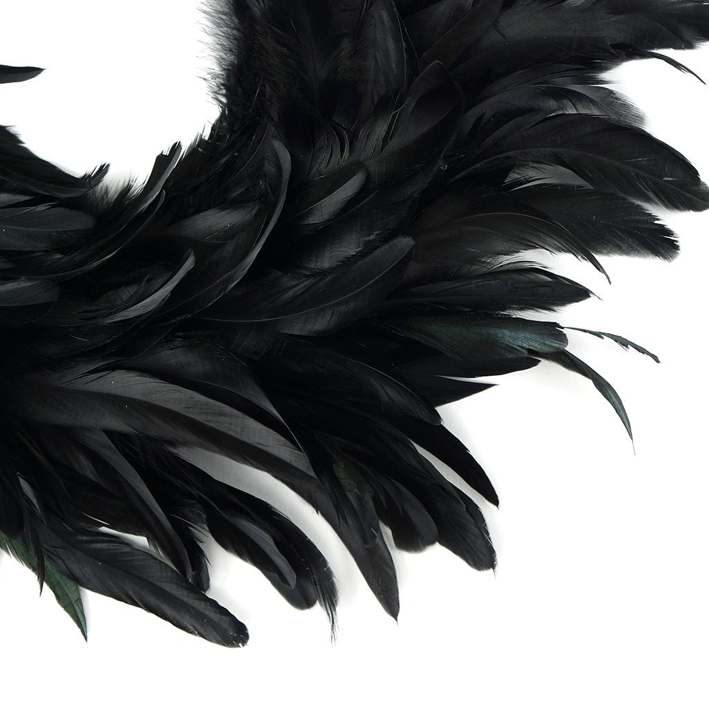 Black Feather Wreath