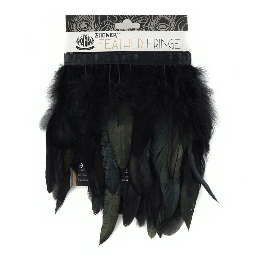 Half Bronze-Irid Schlappen Fringe Dyed Black Irid