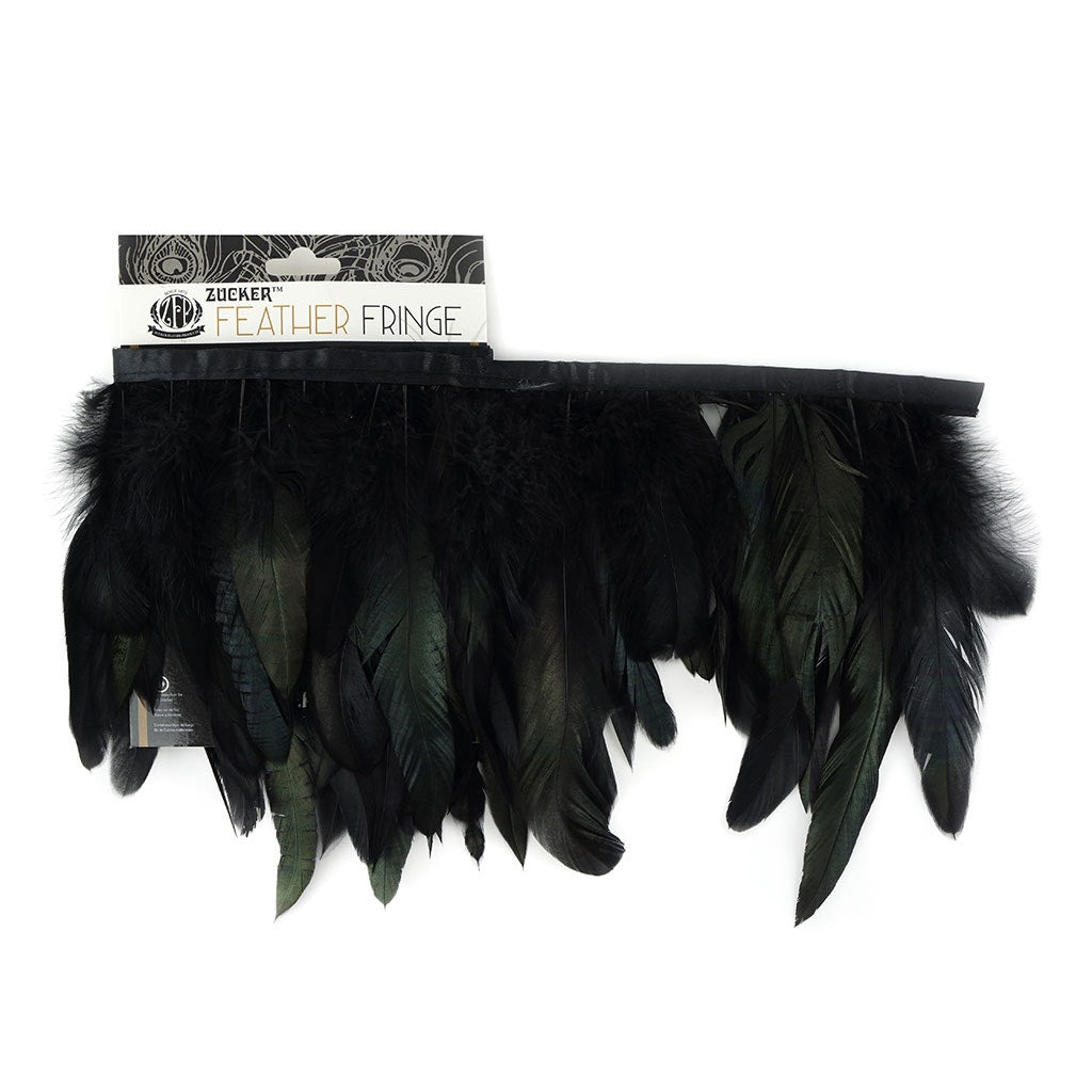 Half Bronze-Irid Schlappen Fringe Dyed Black Irid