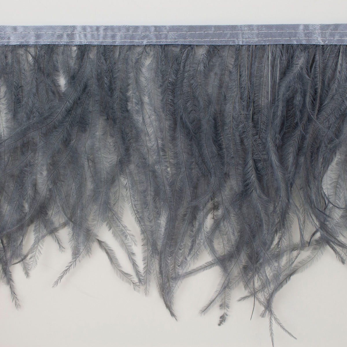 Feather Fringe | Ostrich Feathers 4-5” | Blue Dunn | 1 Yard