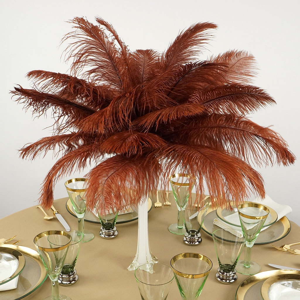 Ostrich Feathers 13-16" Drabs - Copper
