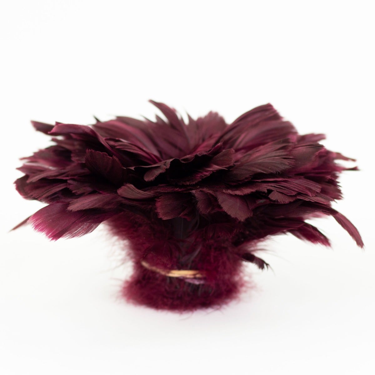 Goose Nagorie Dyed Feathers -Burgundy
