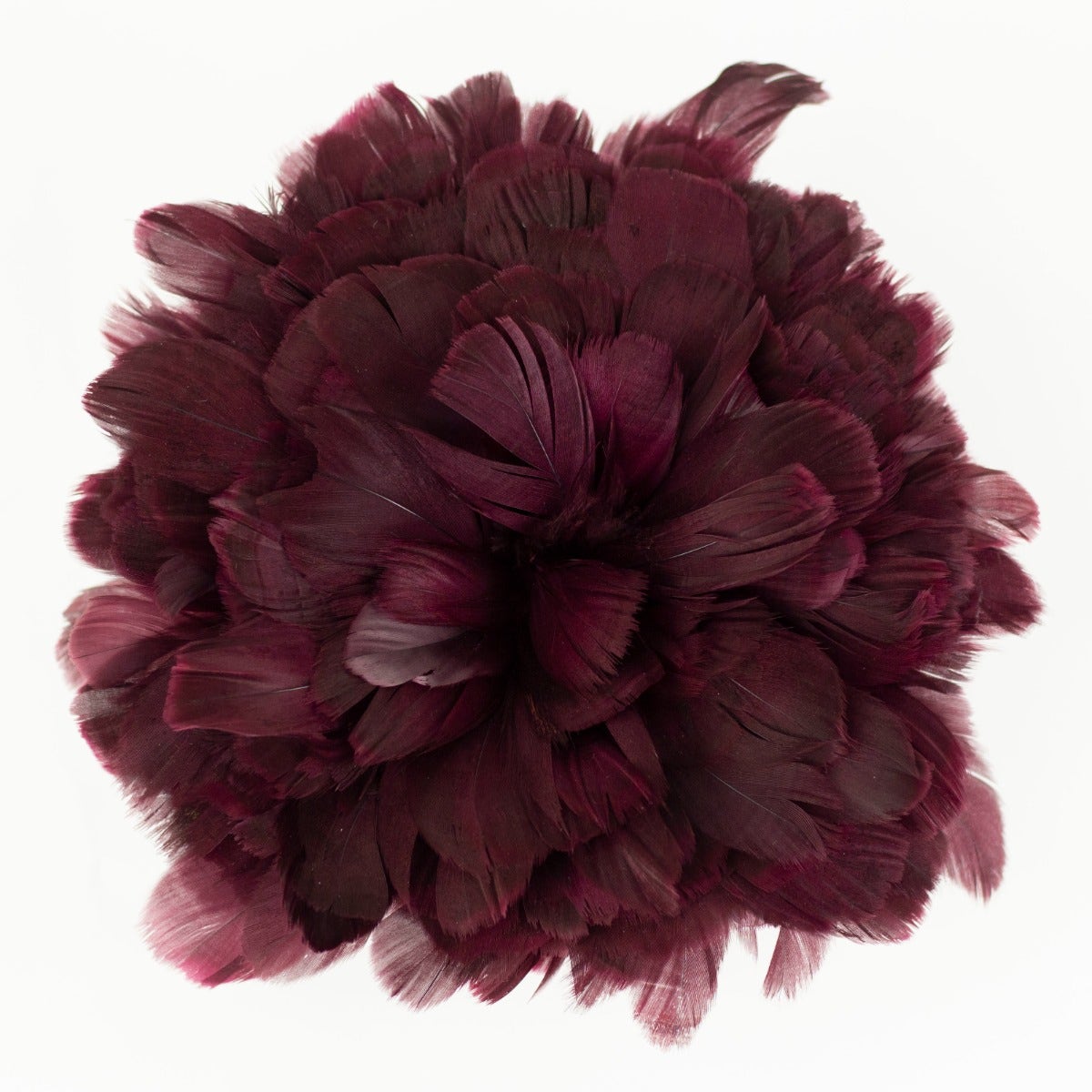 Goose Nagorie Dyed Feathers -Burgundy